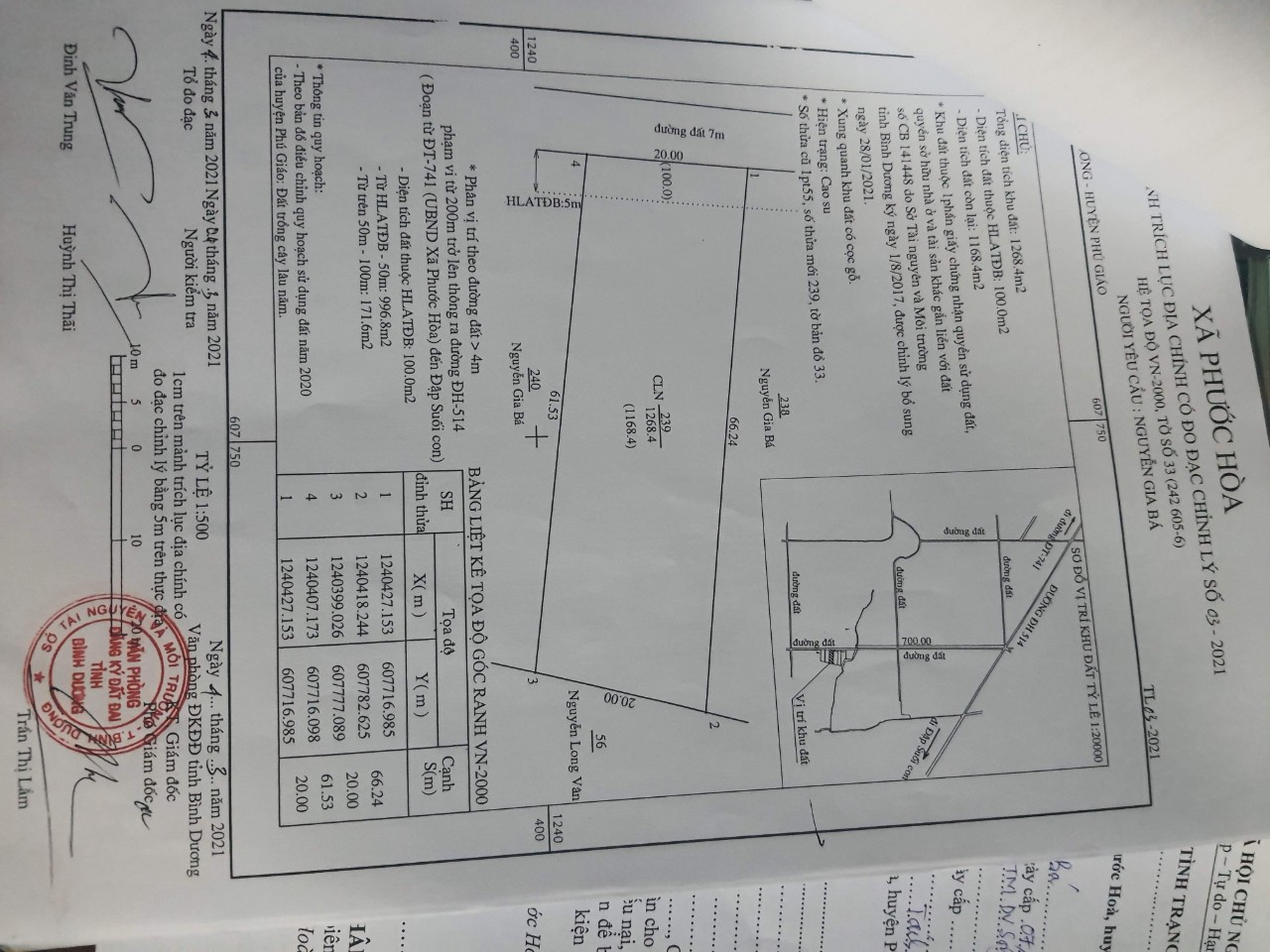 Bán lô đất sào 1268m2 giá 2ty2