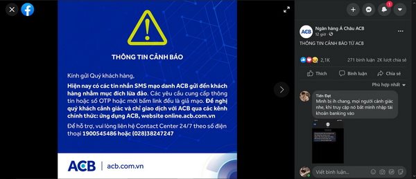 Lại tiếp diễn chiêu lừa mạo danh ngân hàng qua tin nhắn SMS